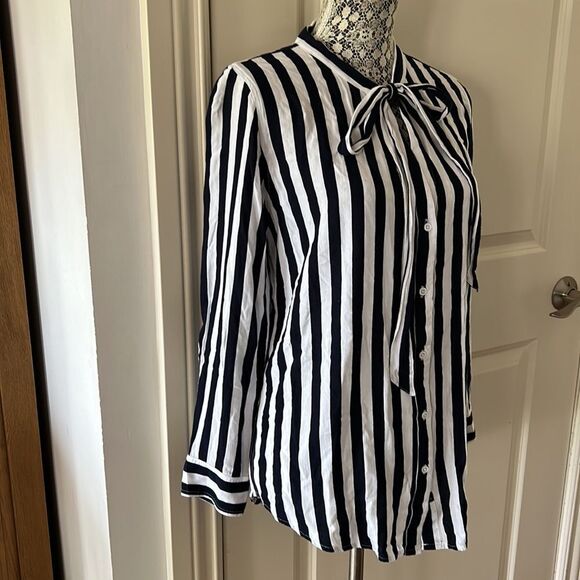 Rails large collette navy and white striped sailor blouse - Picture 5 of 13